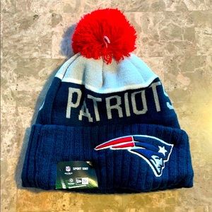 Patriots NFL Winter Hat Pom Pom NWT